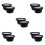 10Pièces Coussin Protection Haut-Parleur Auto Noir Résistant ABS 7