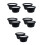 10Pièces Coussin Protection Haut-Parleur Auto Noir Résistant ABS 9