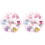 Boucles D'oreilles Clips Filles Formes Cartoon Colorées 2