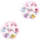 Boucles D'oreilles Clips Filles Formes Cartoon Colorées 3