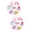 Boucles D'oreilles Clips Filles Formes Cartoon Colorées 7