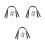 6Pcs Black Bag Strap with Rivets Style Durable Tote Bag Replacement 4