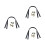6Pcs Black Bag Strap with Rivets Style Durable Tote Bag Replacement 6