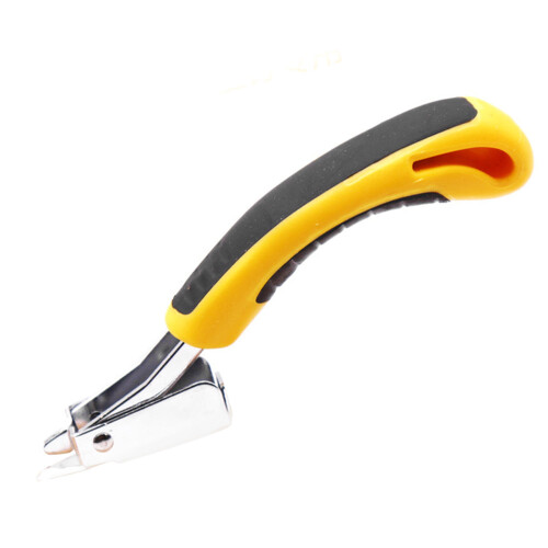 Construction Staple Remover with Leverage Design, Heavy Duty Tack Lifter Non Slip Handle Upholstery Staple Puller Tool for Office Claw Tools Carpet
