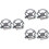 6Pièces Doublure De Casque Gris Protection Tête Maison 6