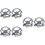 6Pièces Doublure De Casque Gris Protection Tête Maison 7
