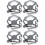 6Pièces Doublure De Casque Gris Protection Tête Maison 8