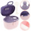 2Pièces Conteneur Étanche Violet Pour Lait Infantile Avec 11