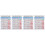 4Pièces Poster Accords Basse Électrique Coloré Guide Apprentissage 4