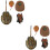 2Ensembles Modèles Animaux Fer À Jouets Éducatifs Colorés 9