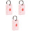 3Pièces Étuis Protection Rose Pour , Et Durable En Tpu 2
