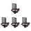 4Pièces Microphone Fixation Antivibration Filtre Noir Stable 2