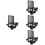 4Pièces Microphone Fixation Antivibration Filtre Noir Stable 6