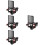 4Pièces Microphone Fixation Antivibration Filtre Noir Stable 7