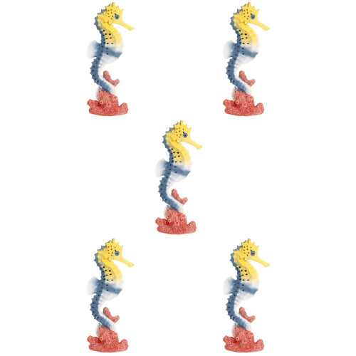 5Pièces Jouet Simulation Hippocampe Plastique Décor Éducatif Enfants 2