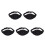 5Pièces Ceinture Microphone Réglable Noire Poche -Mic Pour 9