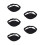 5Pièces Ceinture Microphone Réglable Noire Poche -Mic Pour 10