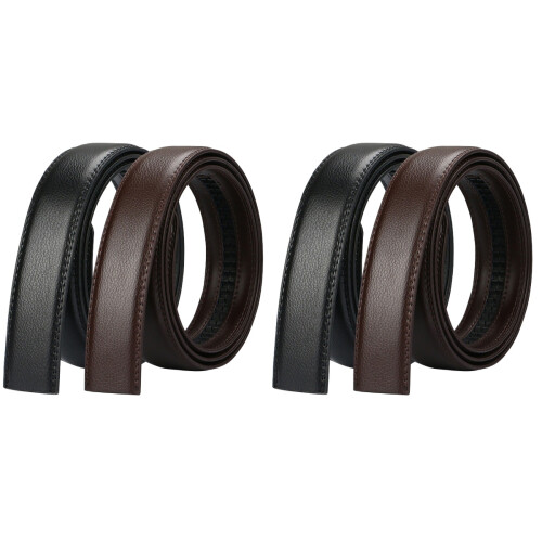 4Pièces Ceintures Cuir Vachette Noir Automatique 2