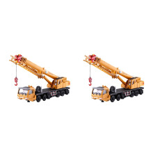 2Pcs Orange Alloy Crane Model Durable Kids Educational Vehicle Toy