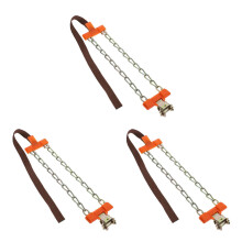 3Pièces Chaînes Traction Acier Universelles Auto Suv Pickup D'urgence