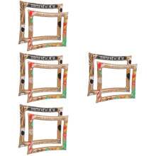 4Pcs New Year Inflatable Photo Frame PVC Party Decor Selfie Prop