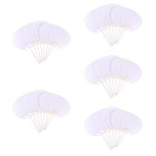 40Pcs White Blank Drawing Hand Fans DIY Paper Fans for Kids' Art