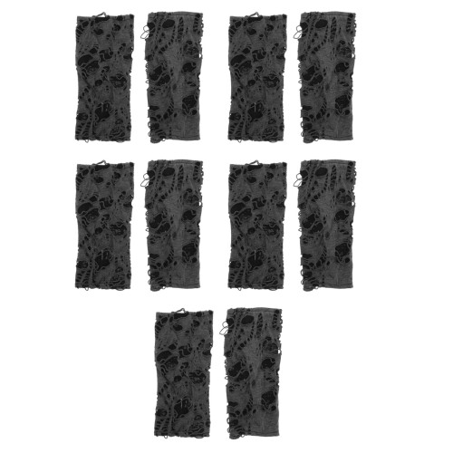 5Paires Doigts Polyester Pour Costume Goth