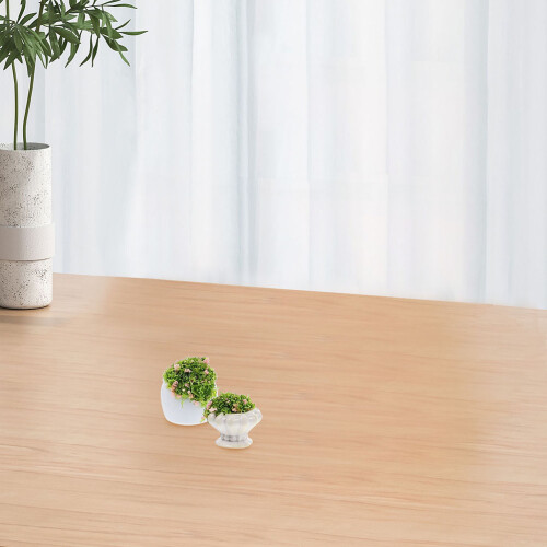 40Pièces Mini Plantes Simulées Plastique Décor Paysage Table Jouet 2