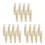 24Pcs Adjustable Plastic Curtain Rod Corner Connector Bracket White 1