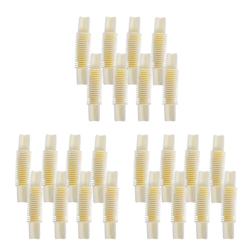 24Pcs Adjustable Plastic Curtain Rod Corner Connector Bracket White