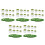 40Pièces Mini Plantes Simulées Plastique Décor Paysage Table Jouet 8