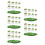 40Pièces Mini Plantes Simulées Plastique Décor Paysage Table Jouet 9
