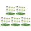 40Pièces Mini Plantes Simulées Plastique Décor Paysage Table Jouet 10