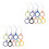 18Pcs Assorted Color Silicone Lanyard for Phone Keychain Hanging Use 1