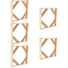 5Sets DIY Wooden Canvas Frame Kit Beige Wood Photo and Painting Holder