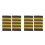 2Pairs Soft Durable Pilot Uniform Epaulets Multicolor Aviation Badge 1
