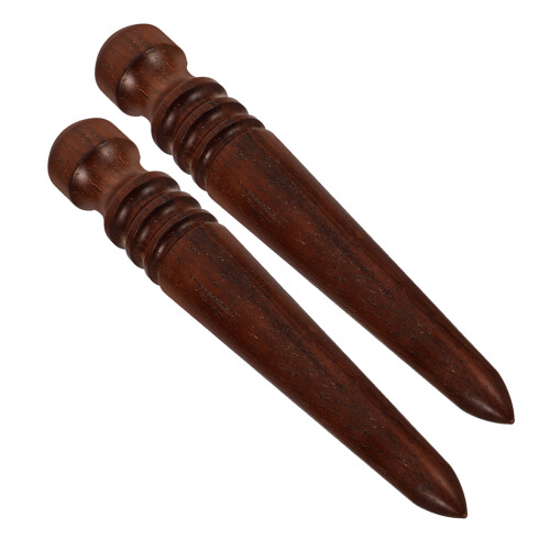 6Pièces Outils En Bois Pour Brillance Bords Cuir 1
