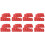 100Pièces Sacs De Sable Plastique Rouge Militaire Scenic 3