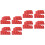100Pièces Sacs De Sable Plastique Rouge Militaire Scenic 5