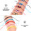 12Pièces Bracelets Enfants En Polymère Assortis Style 6