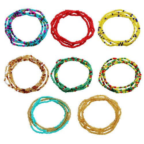 24Pièces Chaînes Et Taille Perles Métal Cadeau Été 1