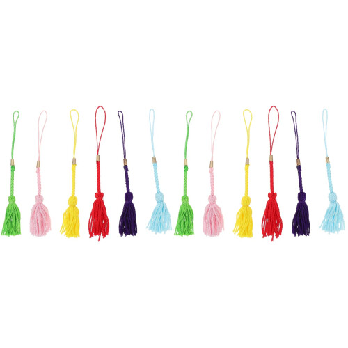 12Pièces Pampilles En Polyester Pour Décoration Maison Colorée 2