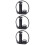 3Pièces À Pied Noire En Aluminium 8