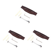 3Pcs Bamboo Acoustic Guitar Bridge for Use Assorted