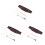 3Pcs Bamboo Acoustic Guitar Bridge for Use Assorted 1