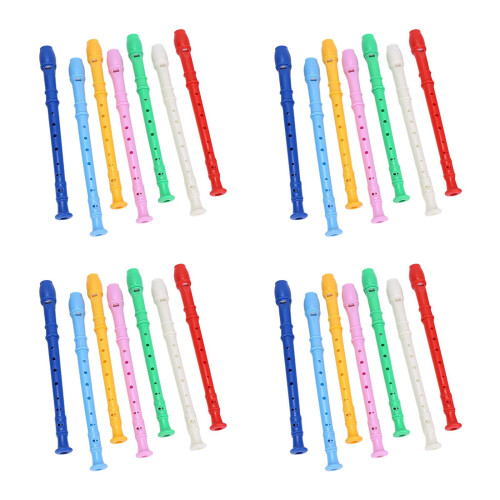 28Pcs Lightweight ABS Flute Recorders for Kids Classroom Use