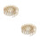 2Pièces Clôture Miniature Bois Beige Noël Élégante 3