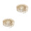 2Pièces Clôture Miniature Bois Beige Noël Élégante 4