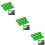 3Pièces Wrap Autocollant Vert Adhésif Multi-Usages 8