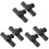 6Pièces Connecteur Noir Durable Réglable 4